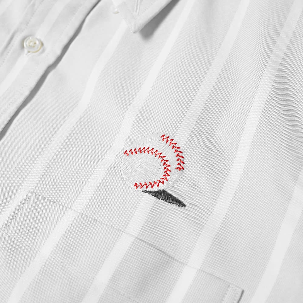 Thom Browne Baseball Icon Button Down Stripe Oxford Shirt - 2