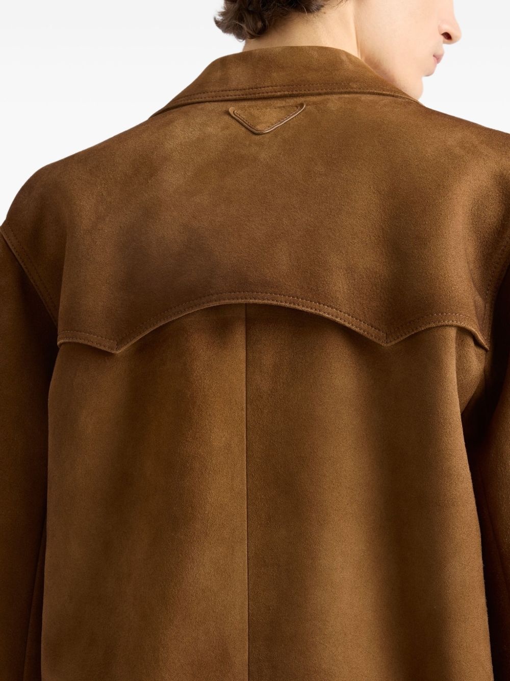 suede blazer - 6