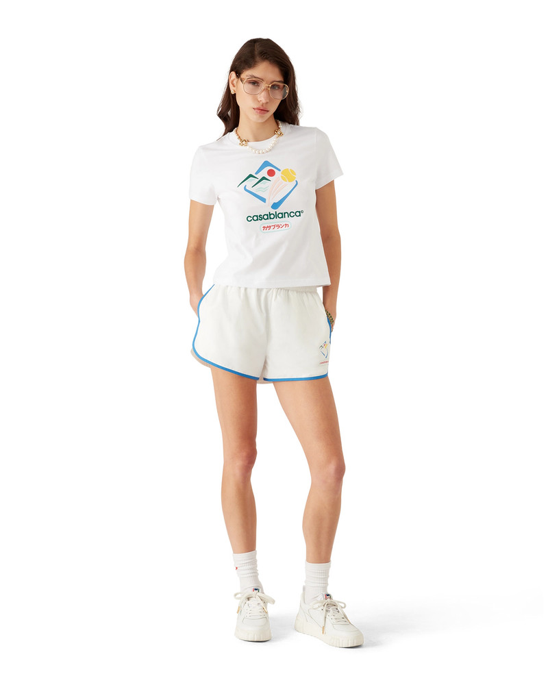 CASABLANCA Montagne Sportif Cropped T-Shirt | Casablanca Paris outlook