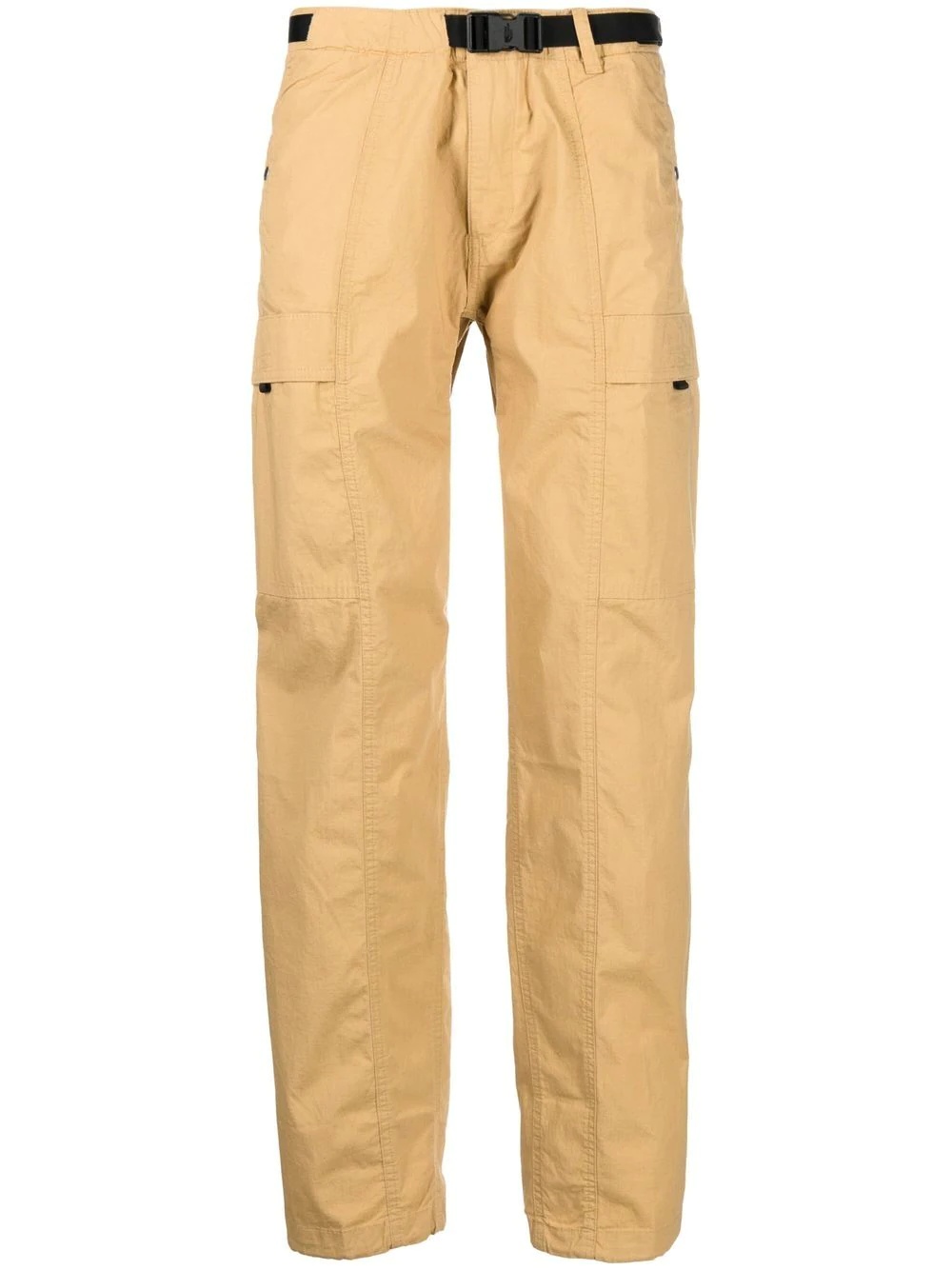 flap-pocket straight-leg trousers - 1