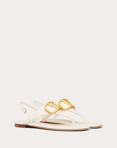 Valentino VLOGO SIGNATURE FLAT THONG SANDAL IN GRAINY CALFSKIN outlook