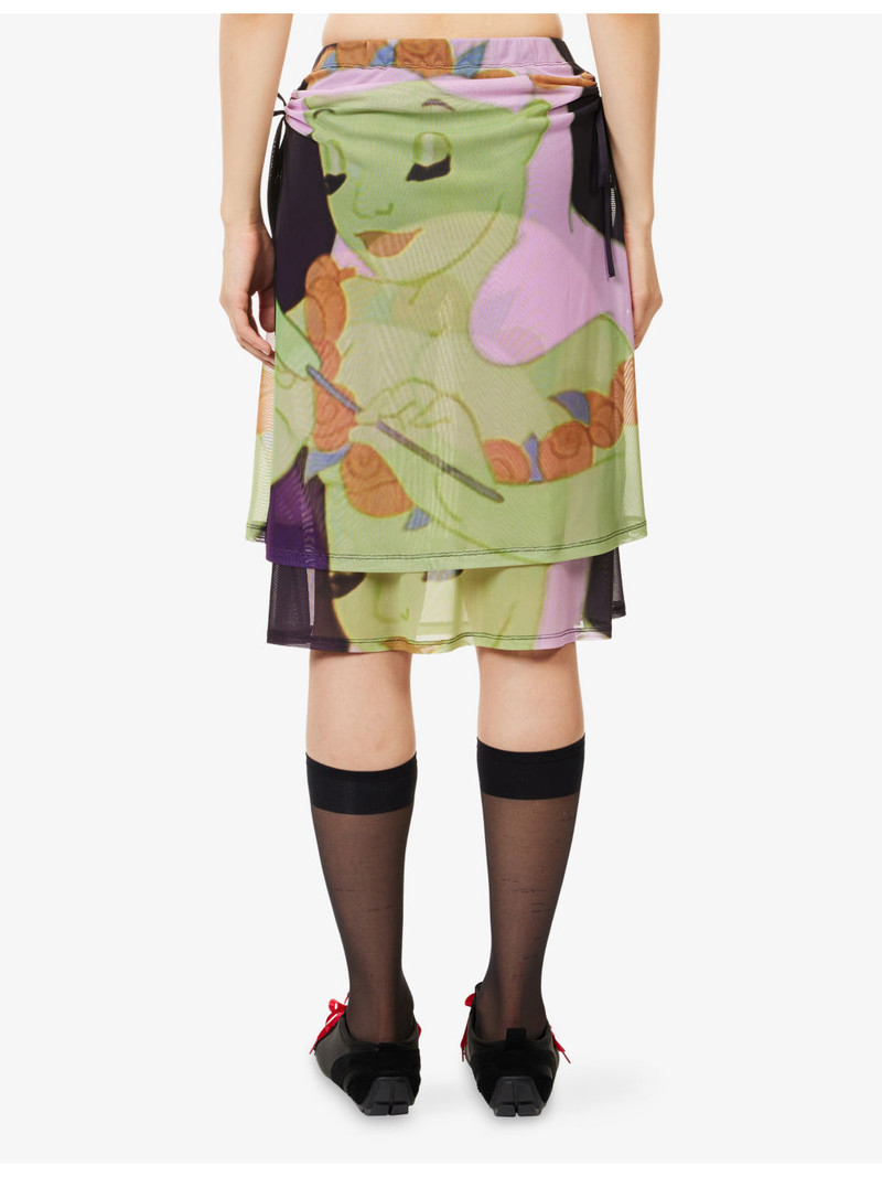 Harry Lambert for Chopova Lowena x Disney Centaurette Stretch-Mesh Midi Skirt 4
