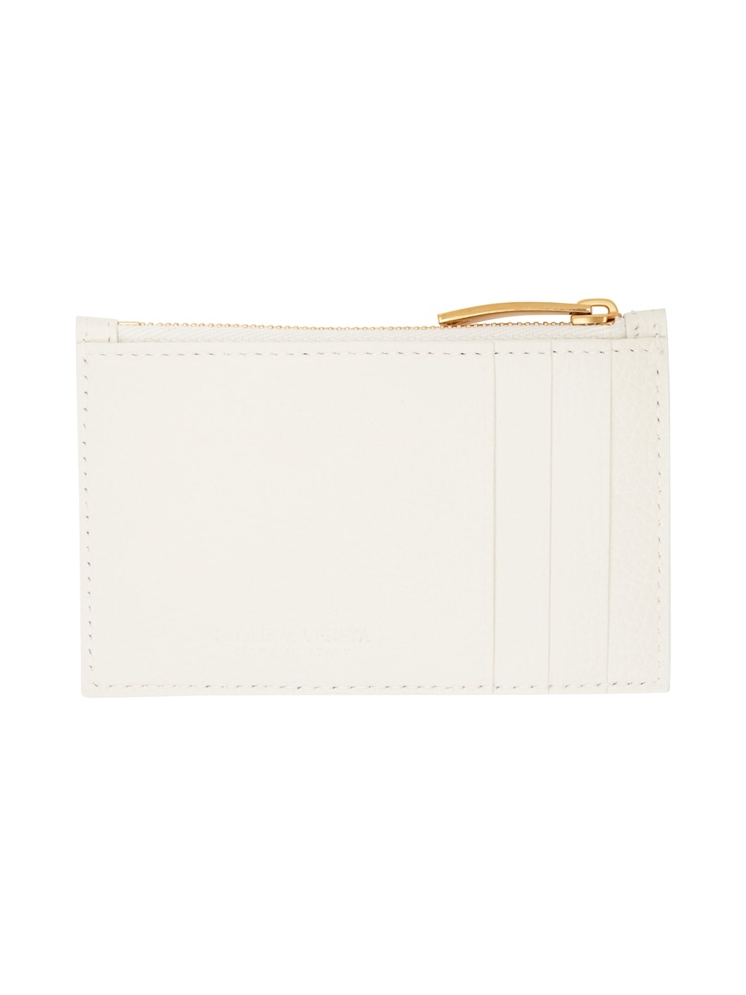 White Zipped Card Case - 2