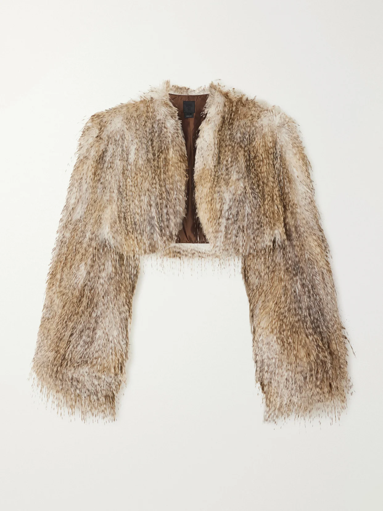 Shearling Cropped Coat - 1