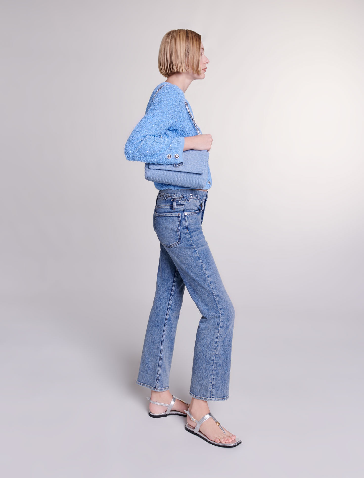 Sequin knit cardigan - 4