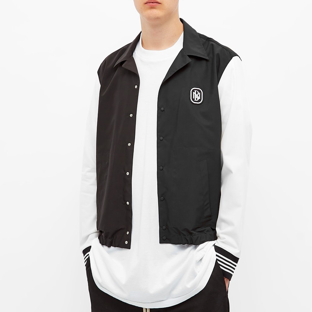 Neil Barrett Logo Contrast Sleeve Coach Jacket - 5