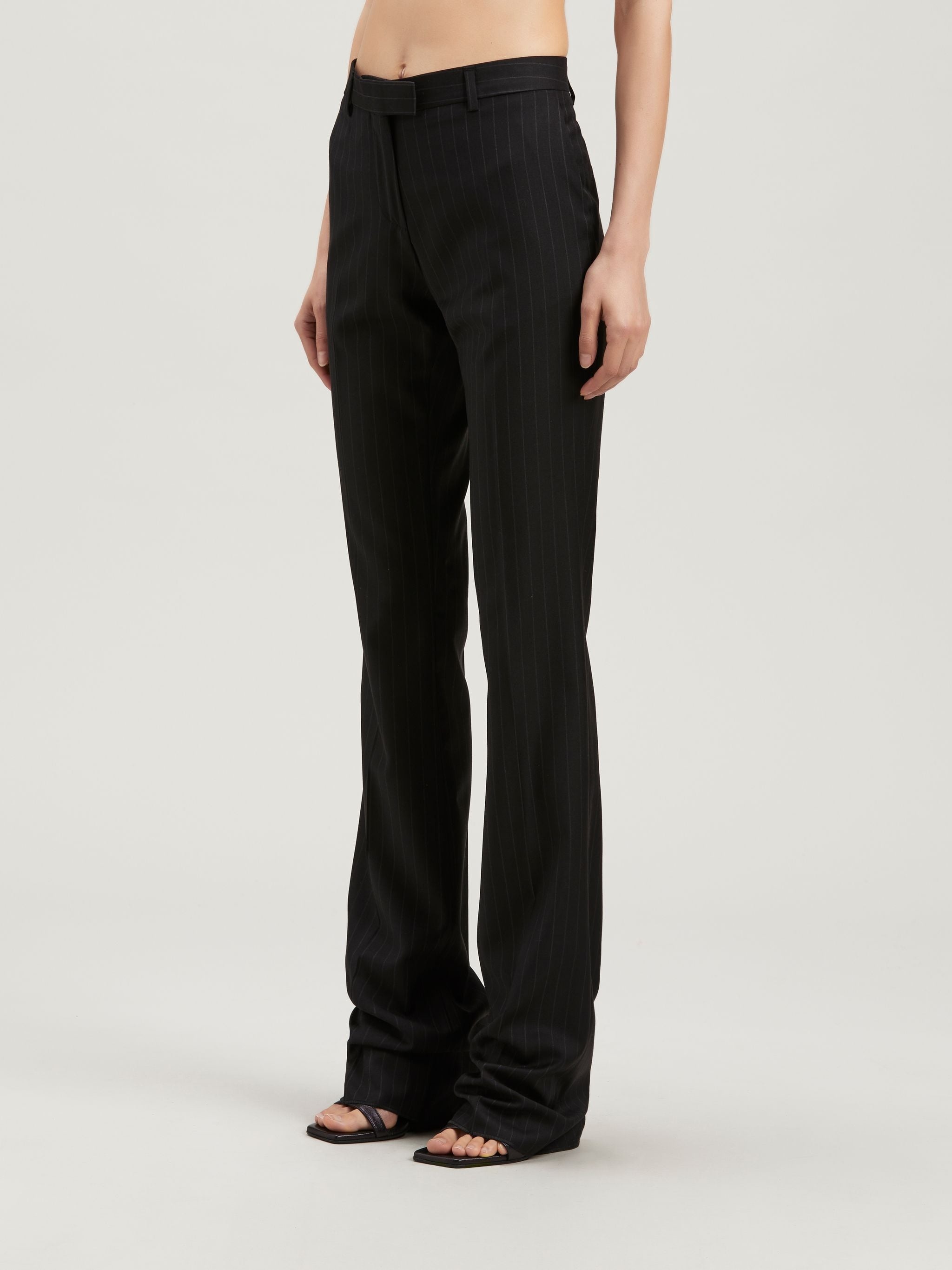 PINSTRIPES SLIM SUIT PANTS - 4