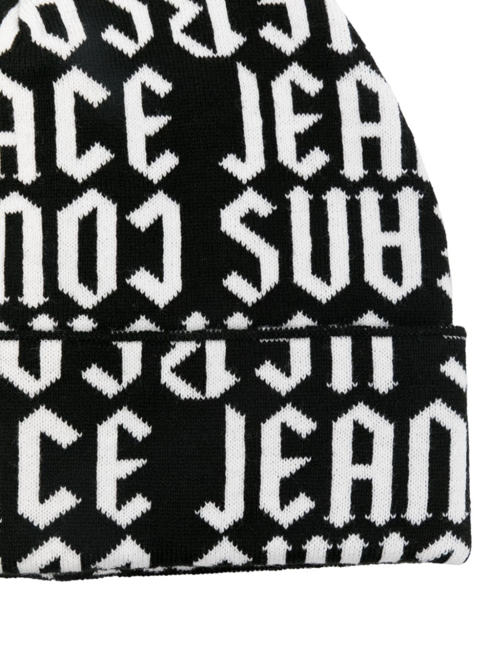 logo-jacquard beanie hat - 2