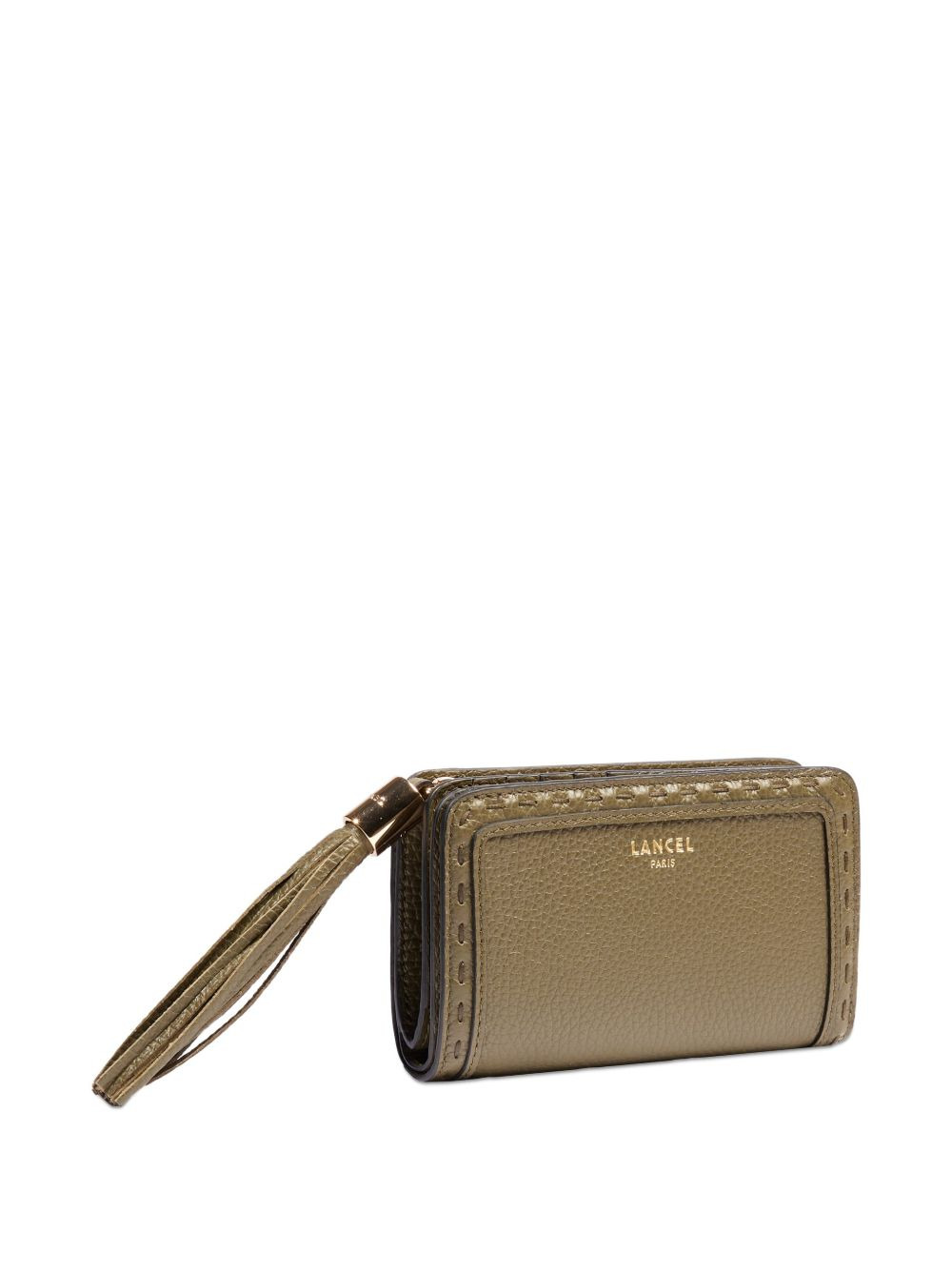 tassel-embellished leather wallet - 3