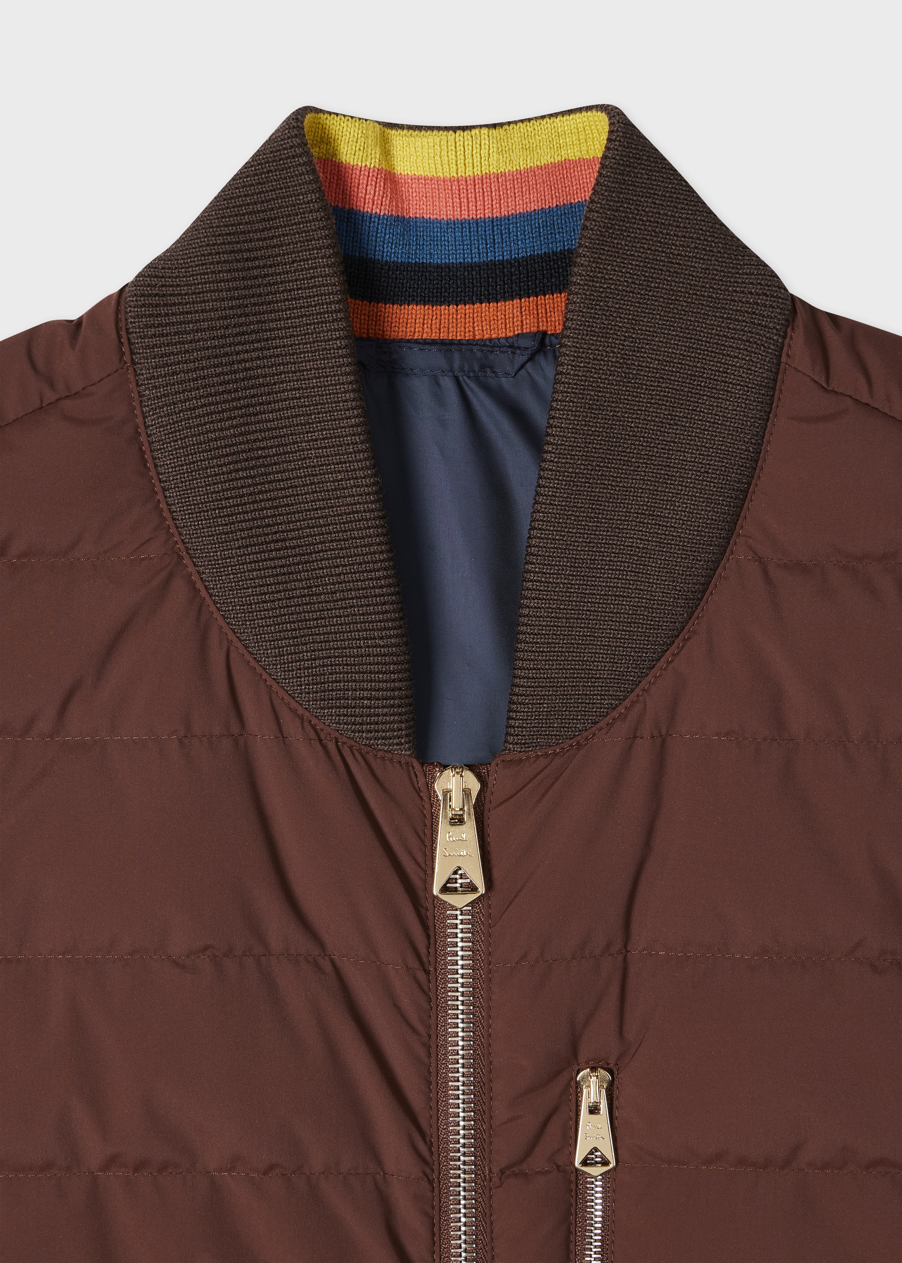 Brown Hybrid Down Gilet - 2