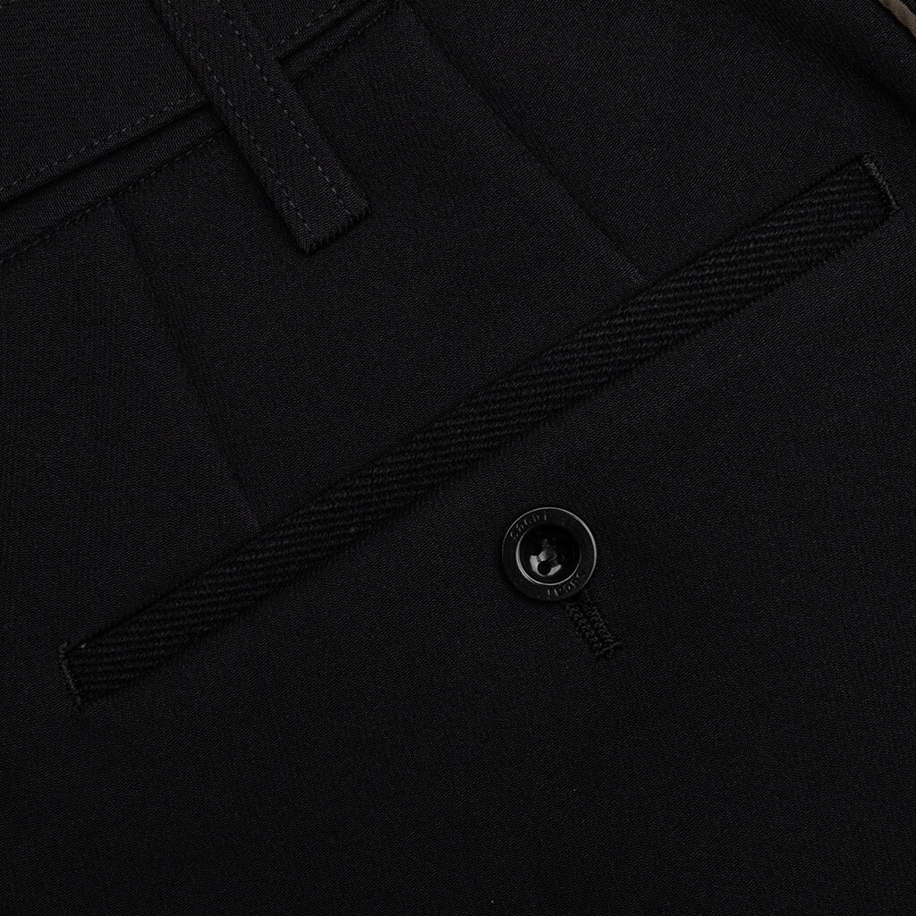 sacai SACAI TECHNICAL JERSEY PANTS - BLACK | REVERSIBLE