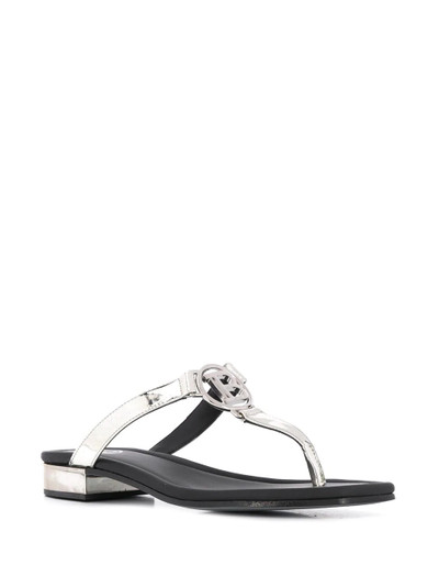 Balmain B plaque thong sandals outlook