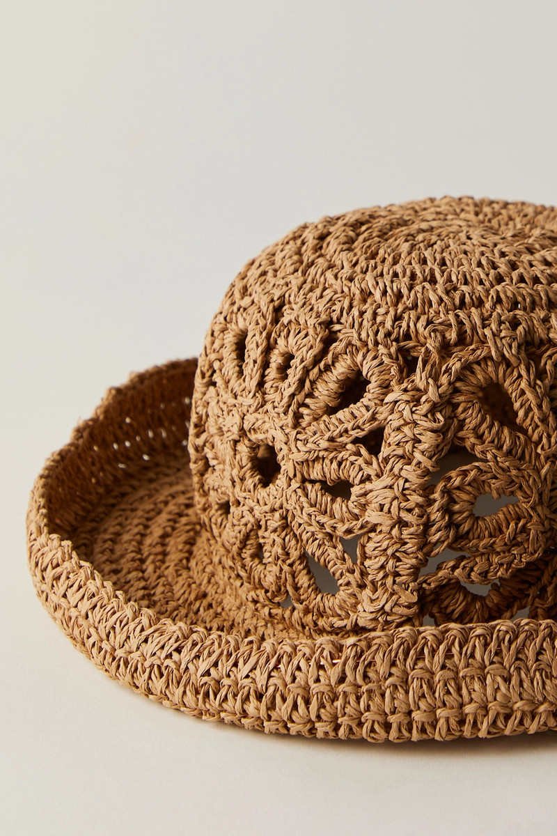 Cut-Out Daisy Straw Hat 3