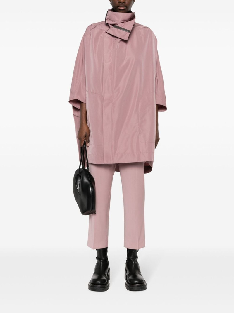 Rick Owens zipped twill raincoat outlook