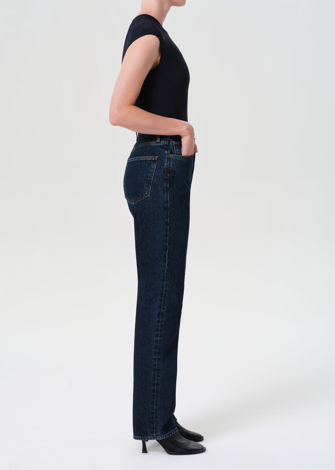 90'S PINCH WAIST HIGH RISE STRAIGHT LONG IN PENDULUM - 3