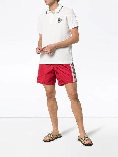 GUCCI monogram stripe swim shorts outlook