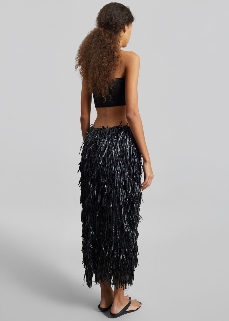 CO Fringe Skirt - Black 7