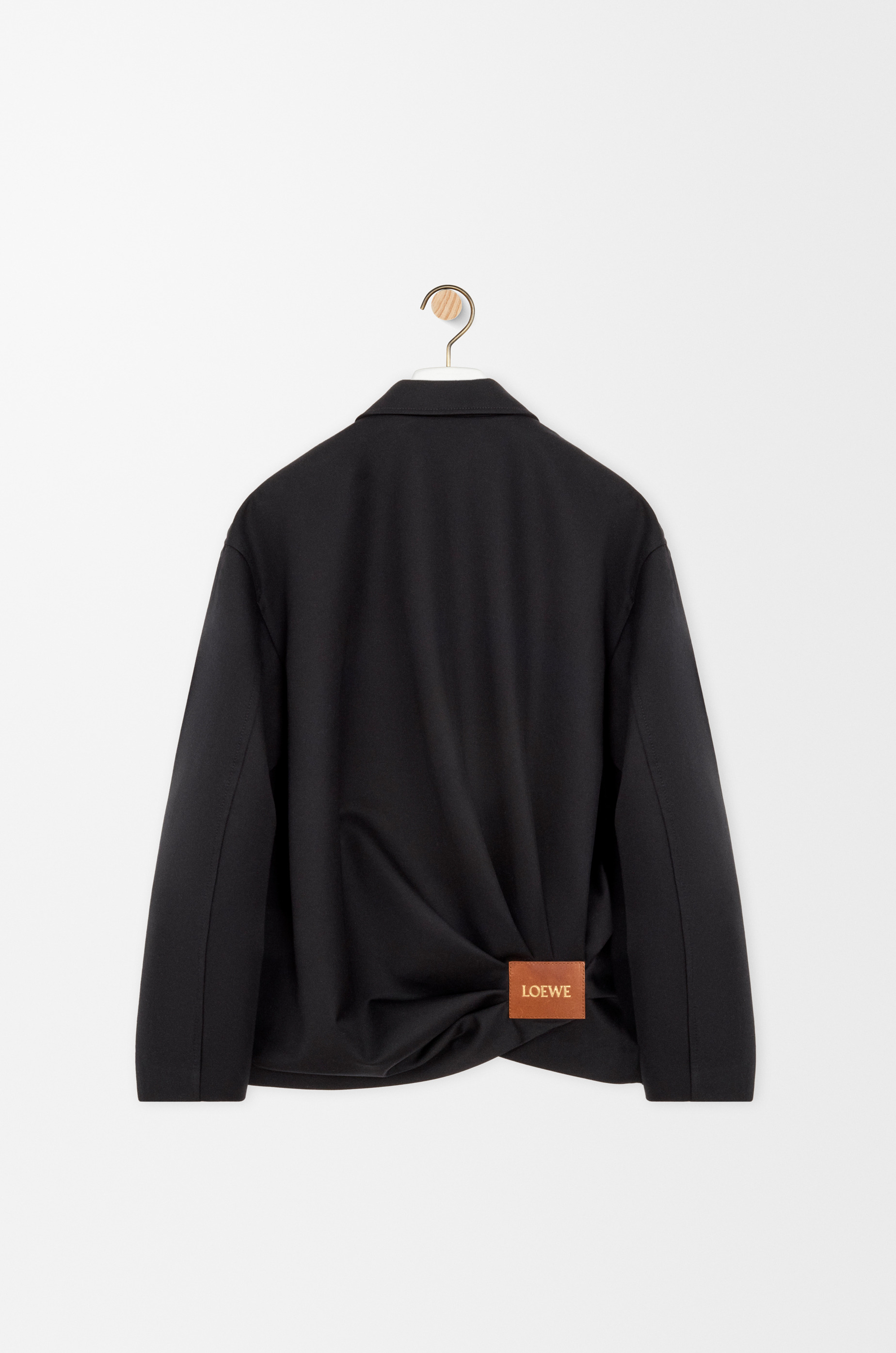 Draped jacket in cotton and silk - 2