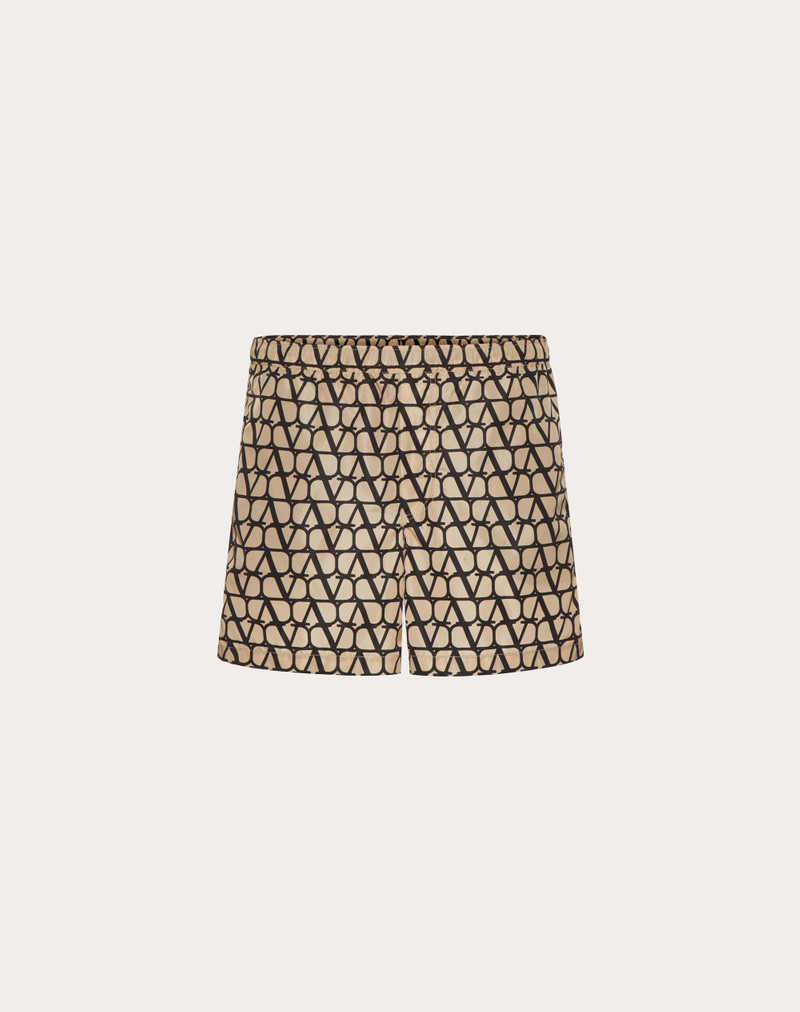 NYLON SWIMSUIT WITH TOILE ICONOGRAPHE PRINT 1