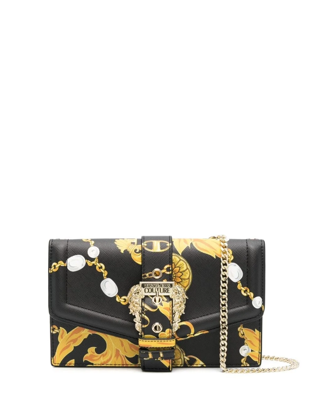 baroque-print cross body bag - 1