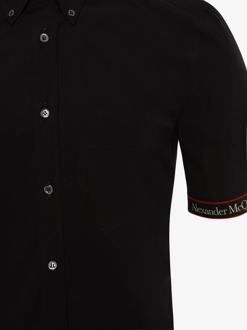 Selvedge Tape Shirt in Black - 5