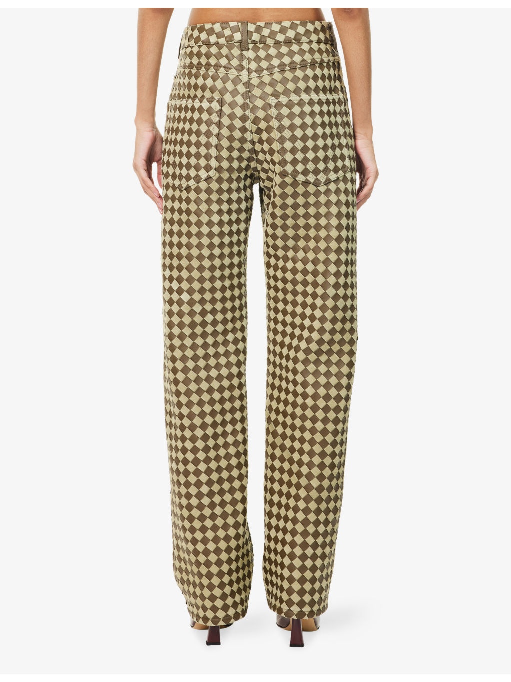 Intrecciato Straight-Leg Suede Trousers - 4