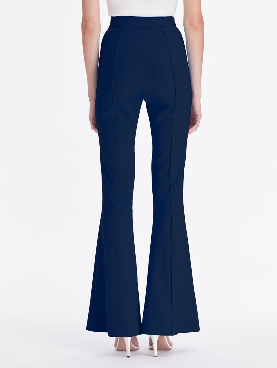 STRETCH WOOL FLARE PANT - 2