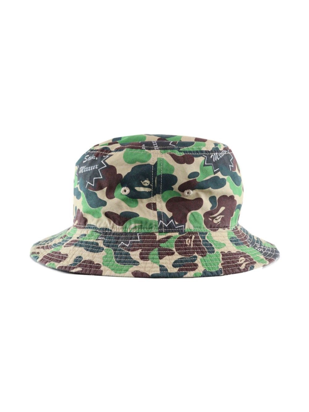 x A BATHING APE cotton bucket hat - 2