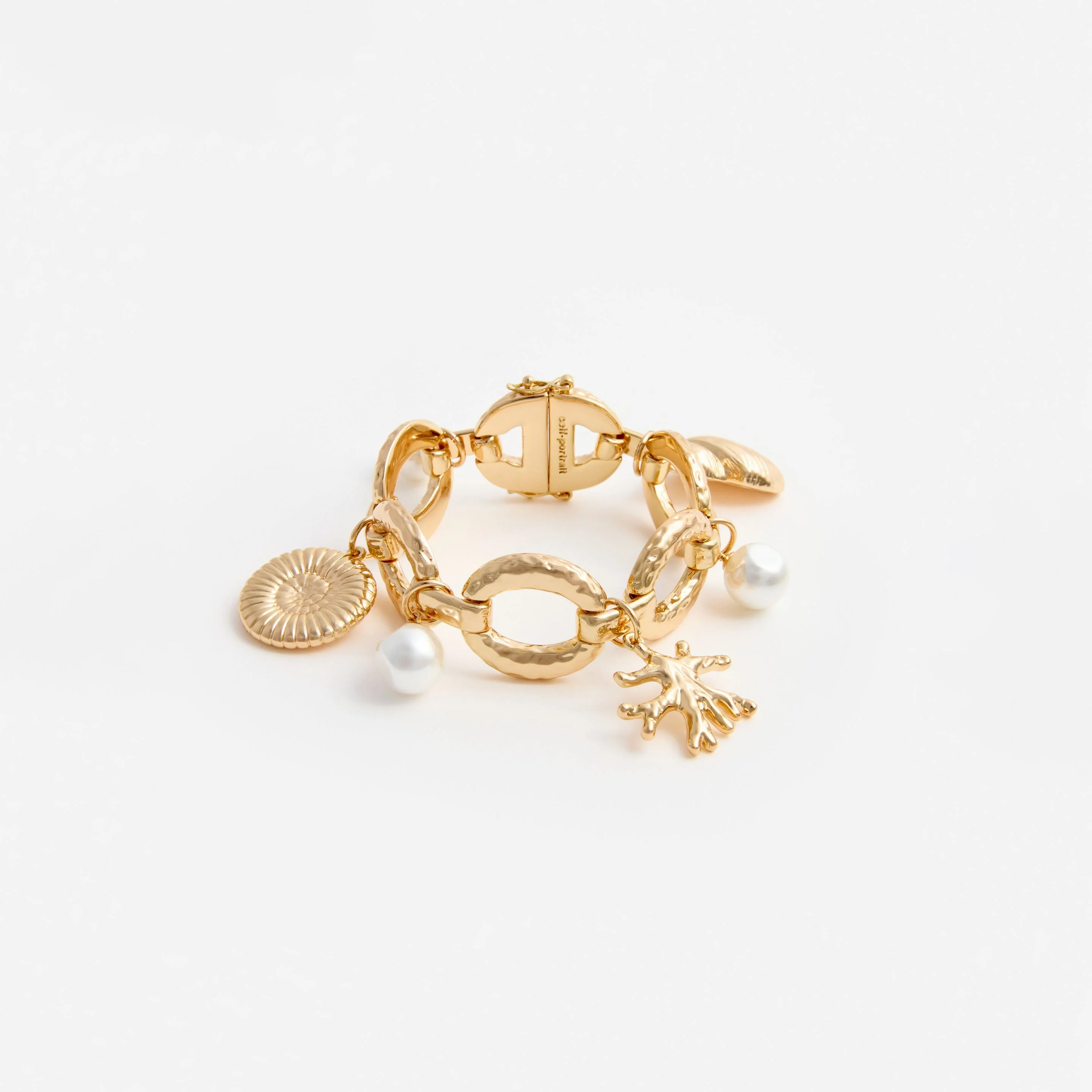 Gold Coral Charm Bracelet - 1