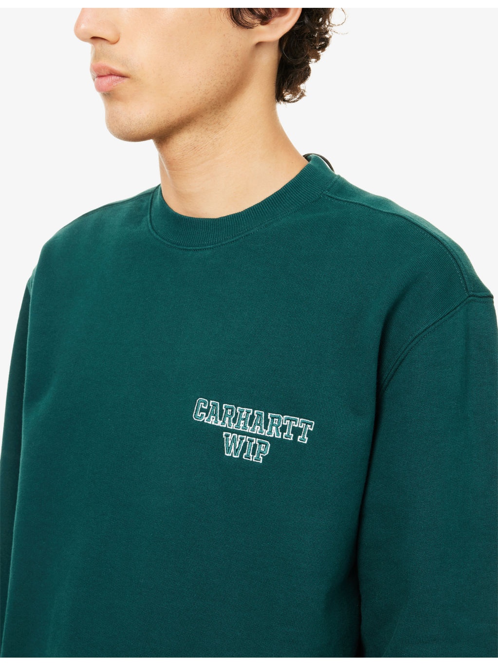Alumni Brand-Embroidery Cotton-Jersey Sweatshirt - 5