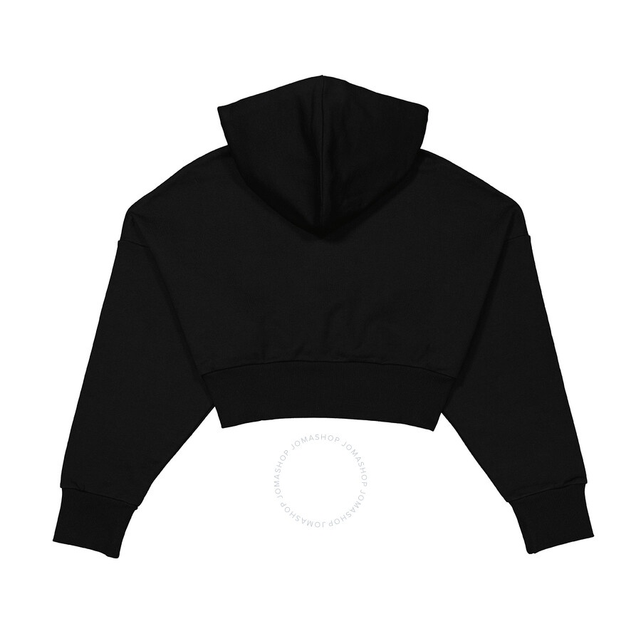 Stella Mccartney Ladies Black Tiger-Print Cropped Hoodie - 5