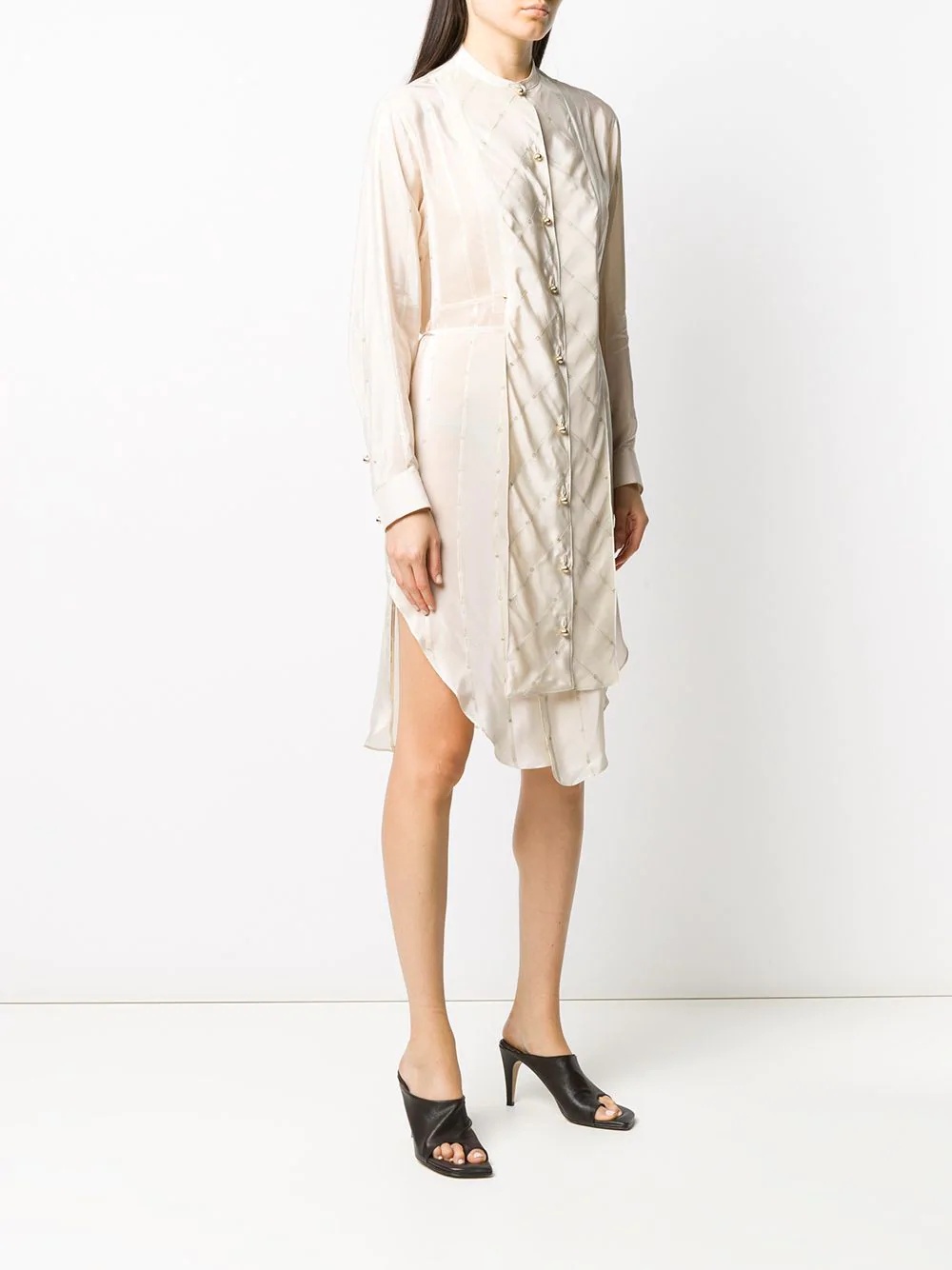 asymmetric shirt dress - 3