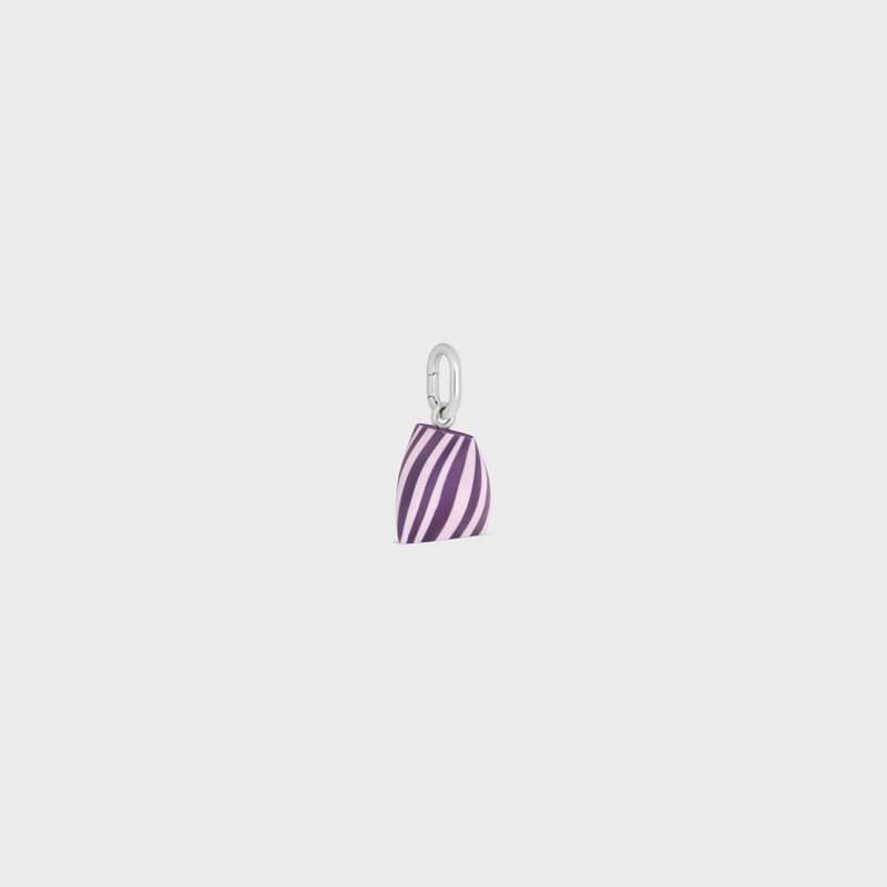 Celine Charms Berlingot in Resin and Brass with Rhodium Finish 3