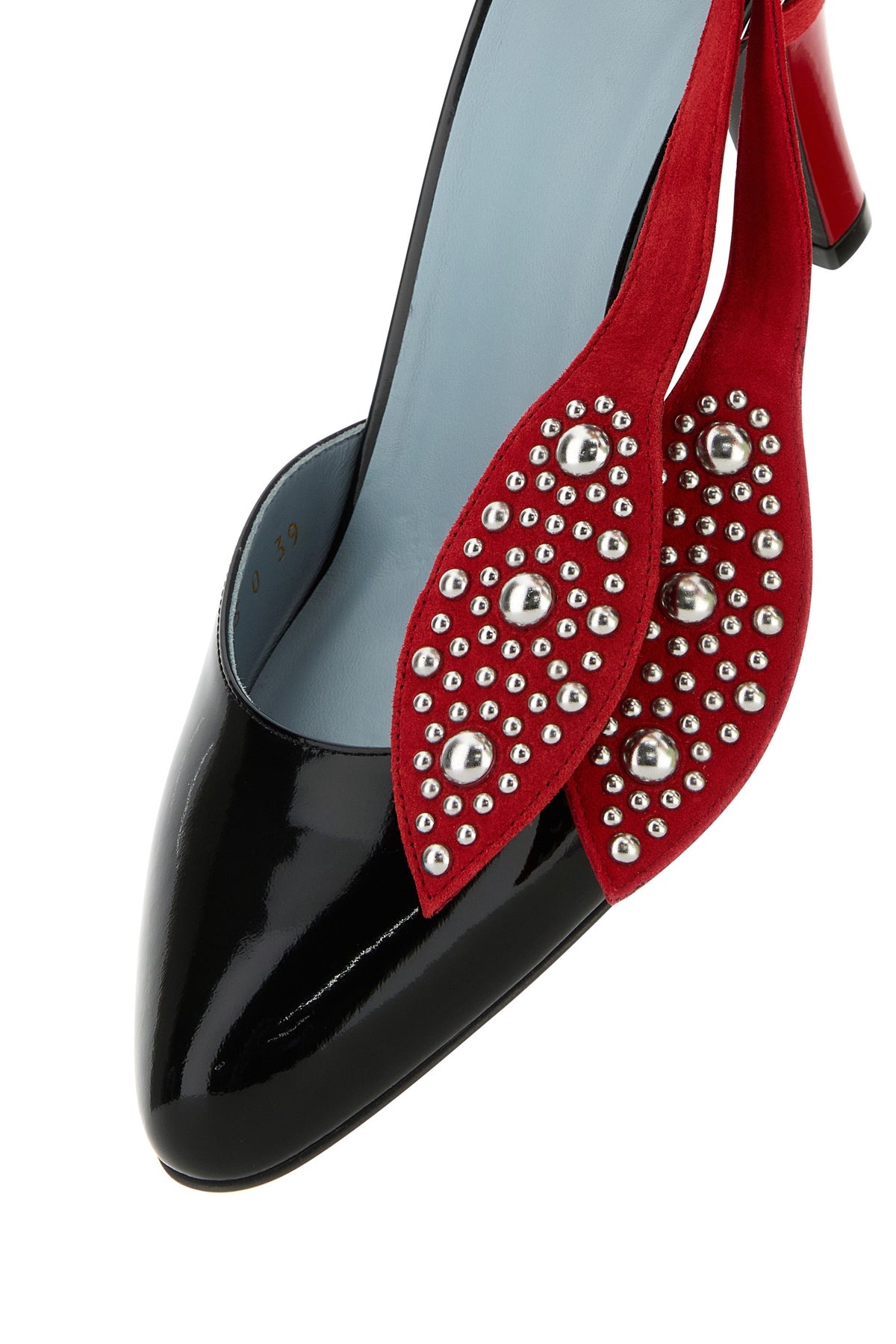 Two-tone leather Foliefoliage pumps - 4
