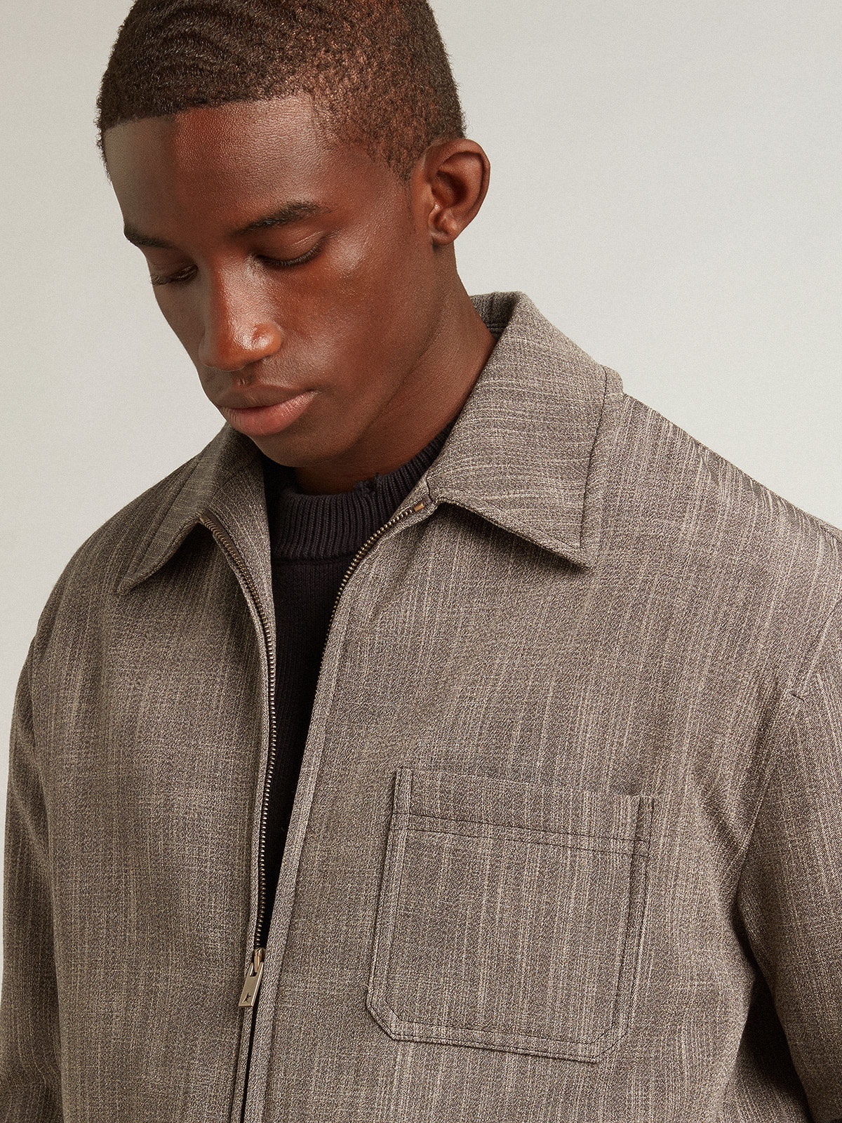 Men’s wool blend coach jacket - 2