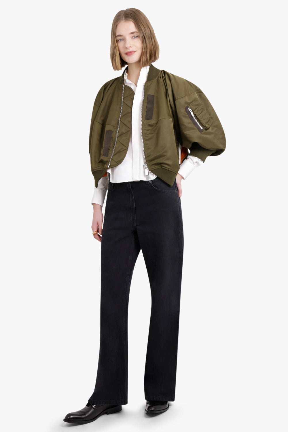 NYLON TWILL BLOUSON | OLIVE - 2