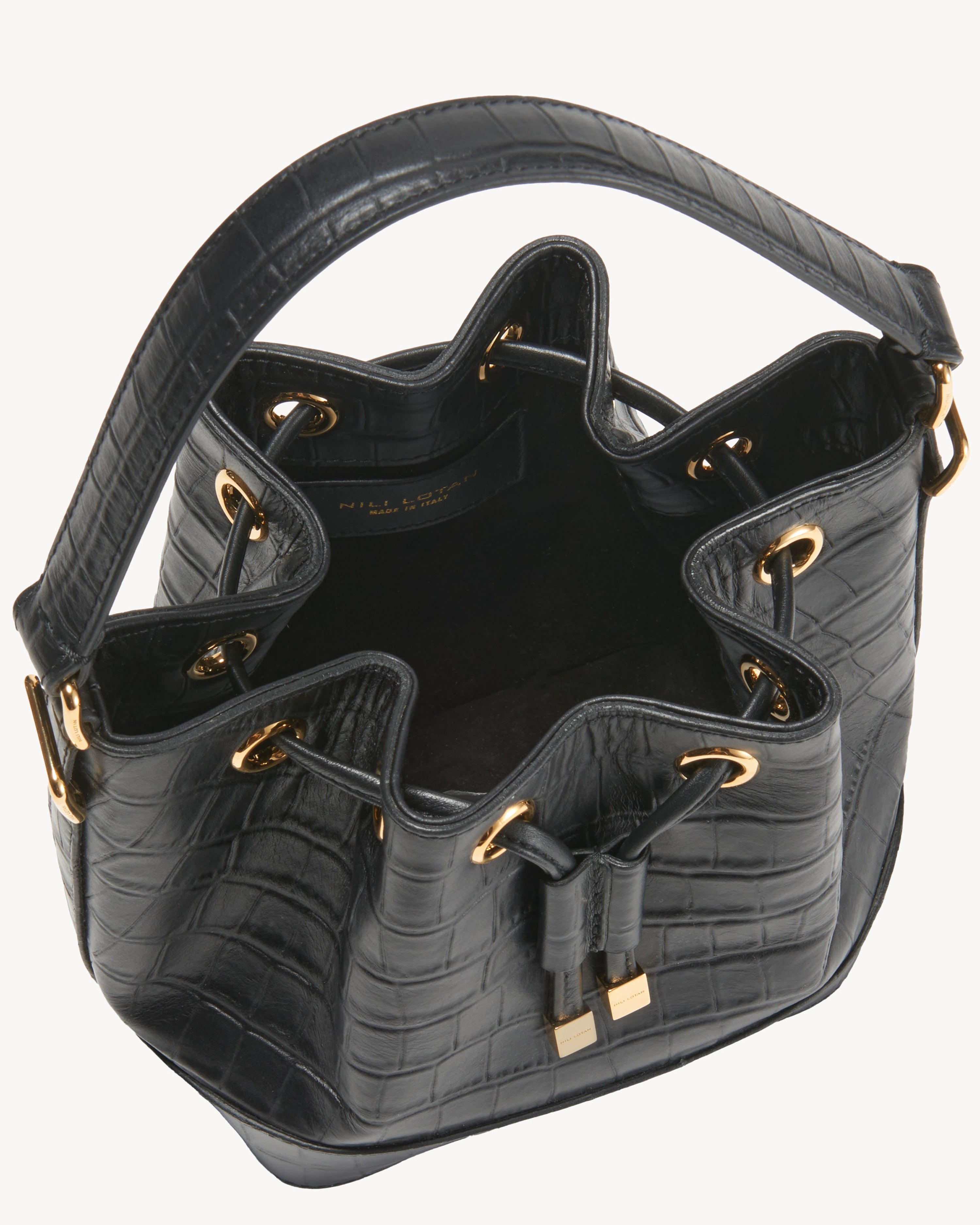 BRIGITTE MINI BUCKET BAG CROC - 2