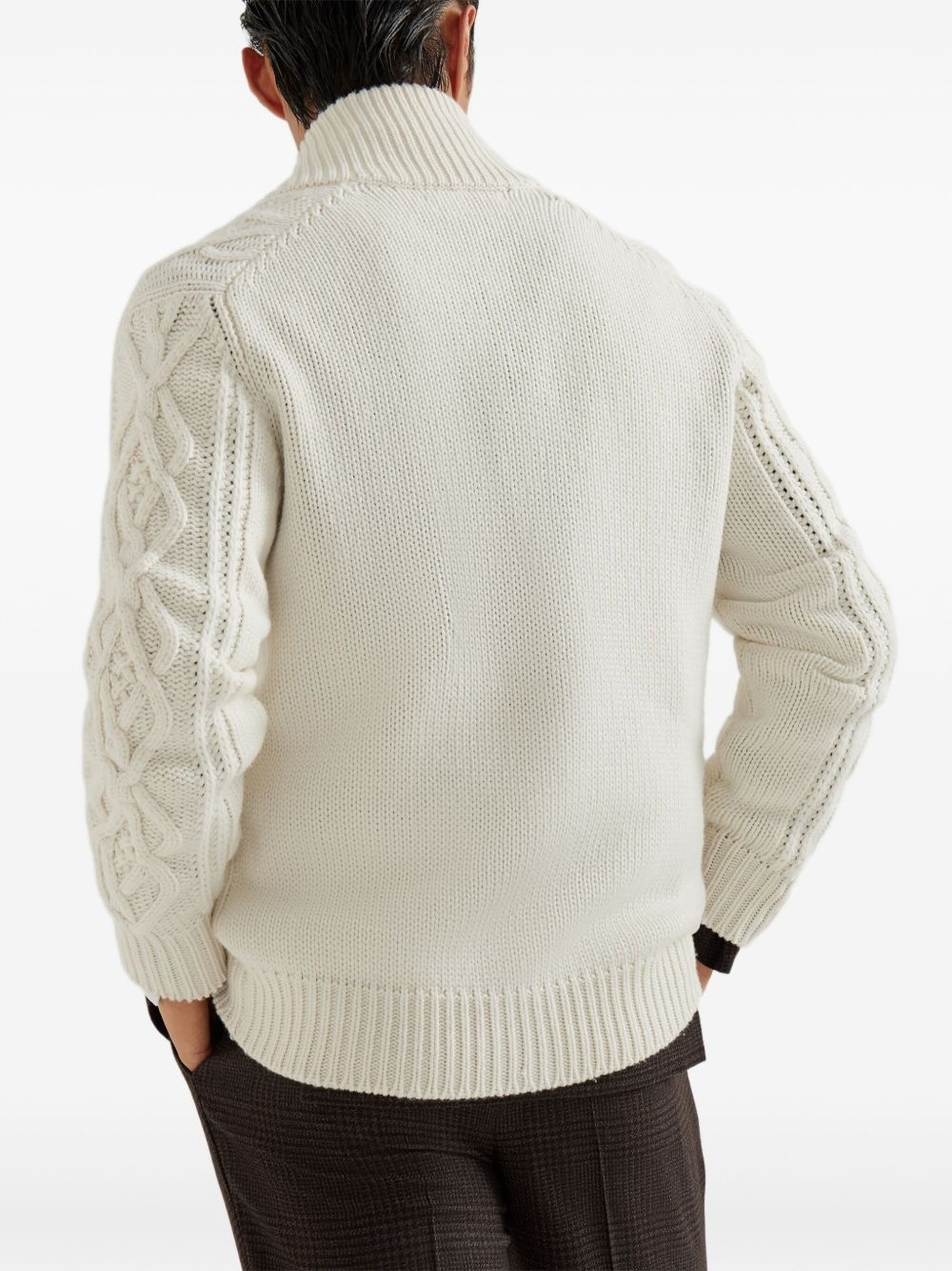 cable-knit cardigan - 4