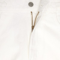 CELINE Jane flared jeans in optic white wash denim | REVERSIBLE