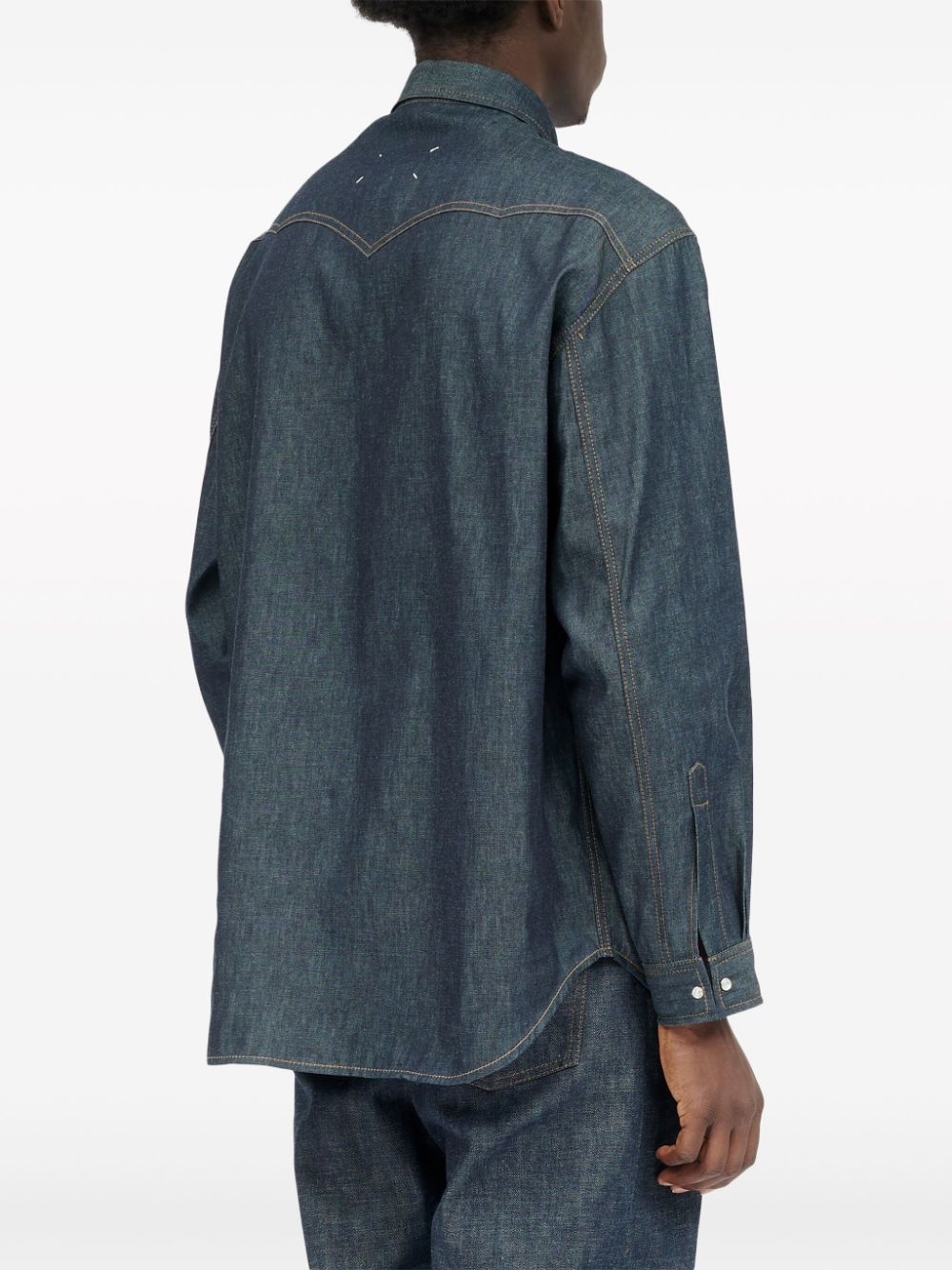 long-sleeve denim shirt - 4