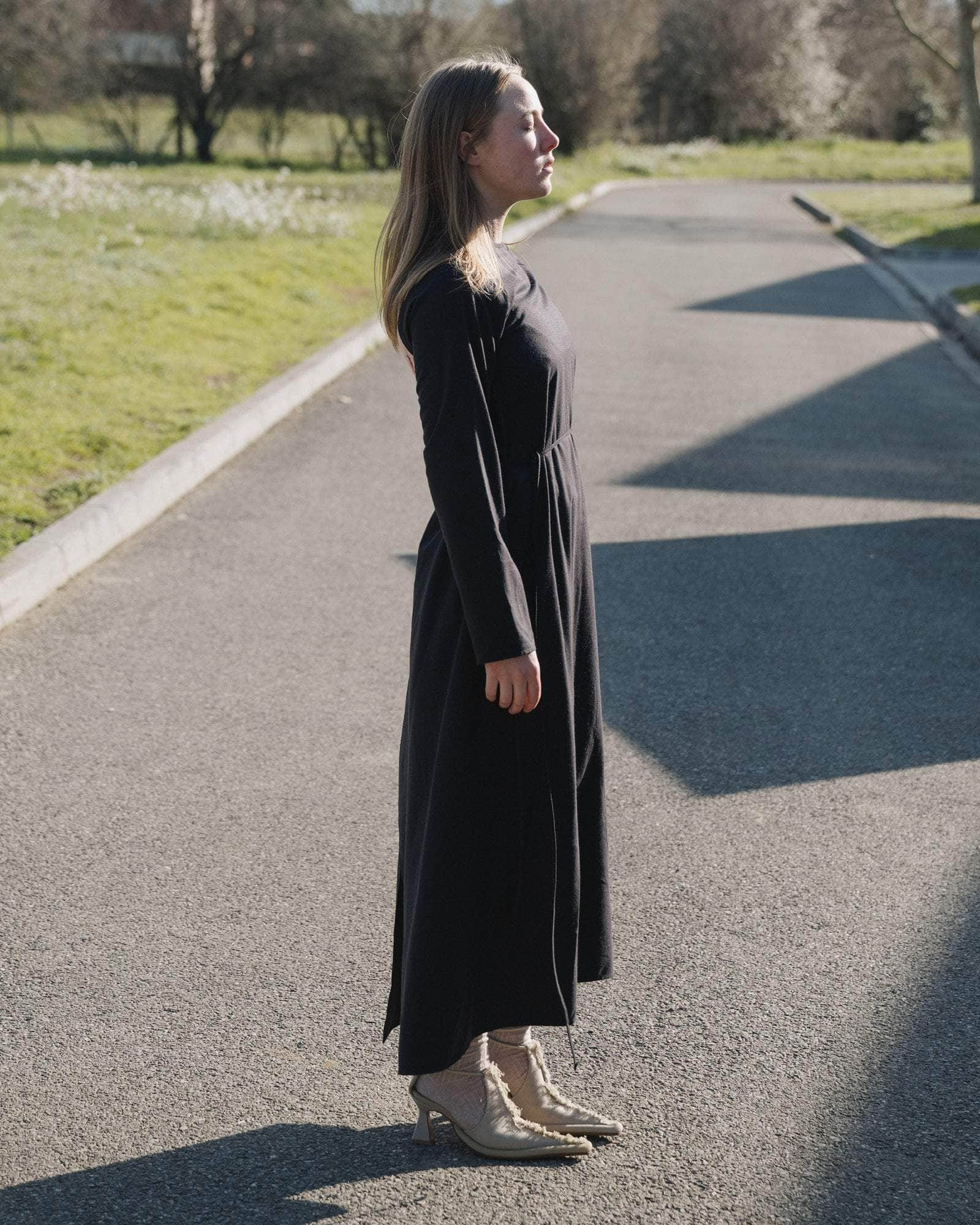 Long Sleeve Apron Dress - Wild Silk - 3
