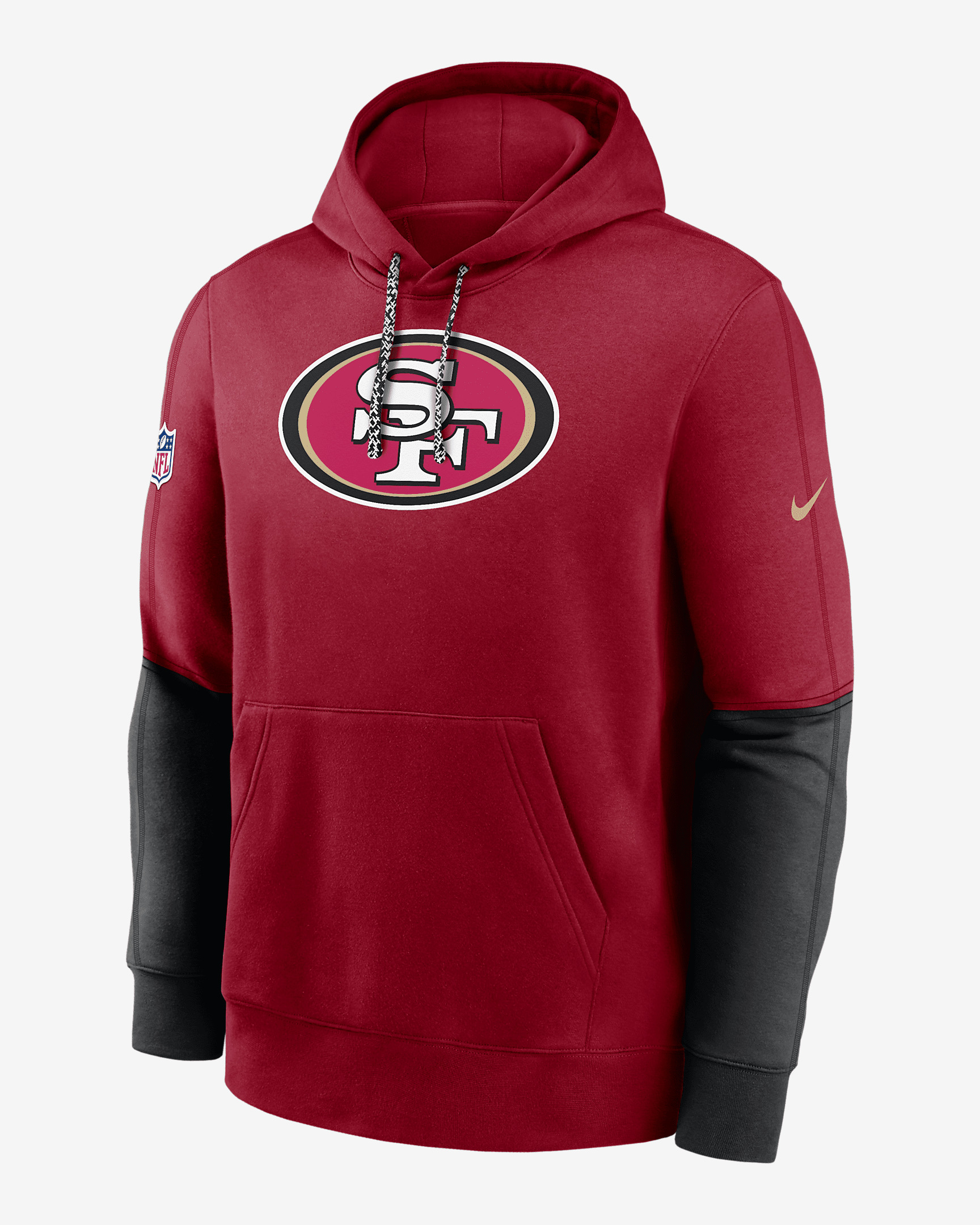 San Francisco 49ers Sideline Team Issue Club Men's Nike NFL Pullover Hoodie - 1