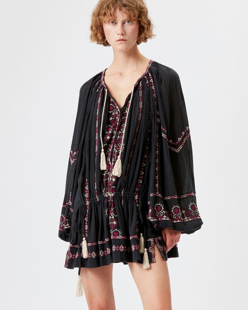 PARSLEY EMBROIDERED COTTON DRESS - 4