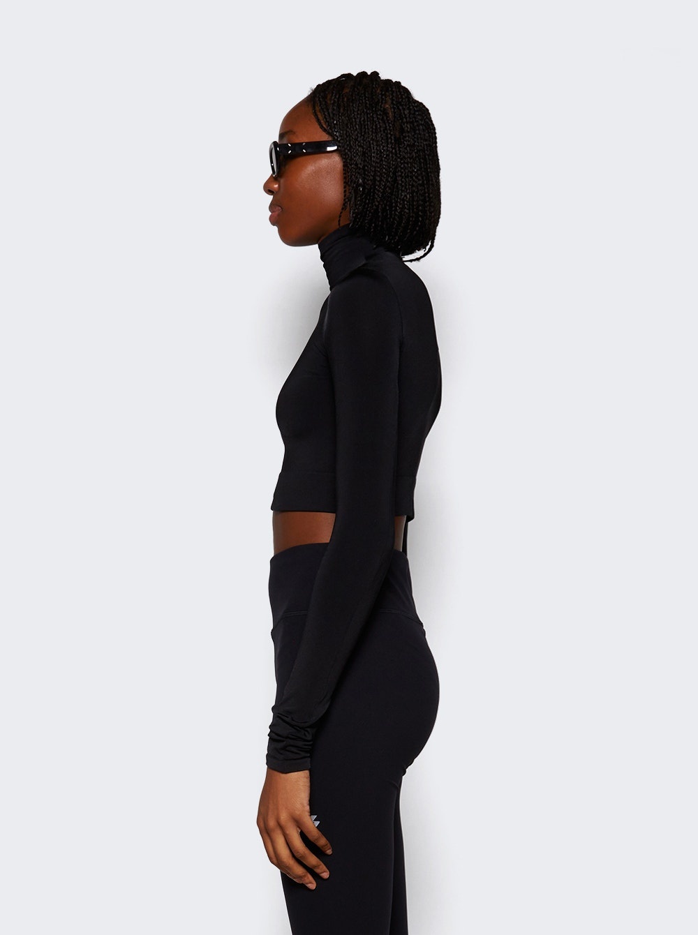 Cropped Turtleneck Black - 4