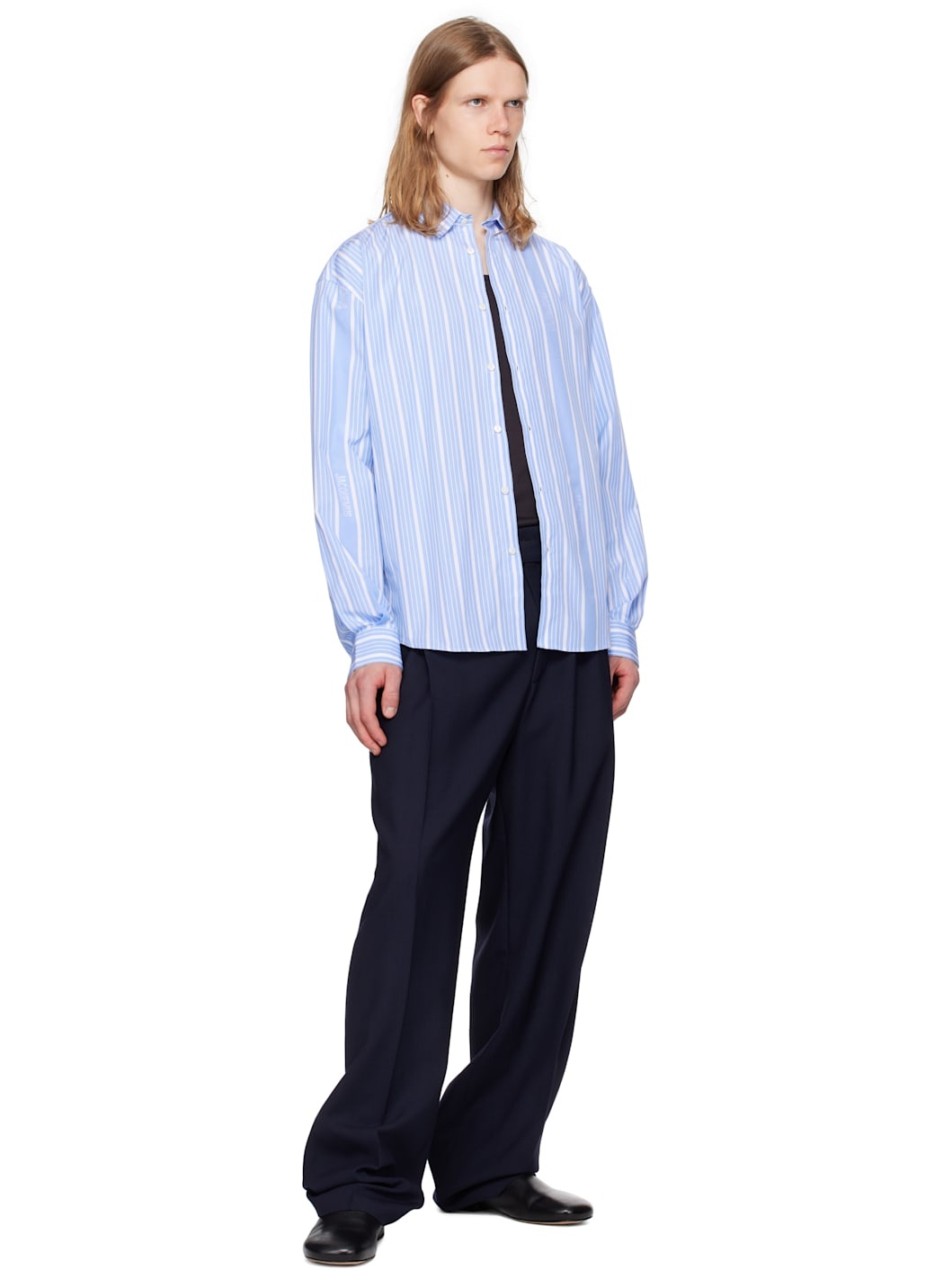 White & Blue La Casa 'The Simon' Shirt - 4