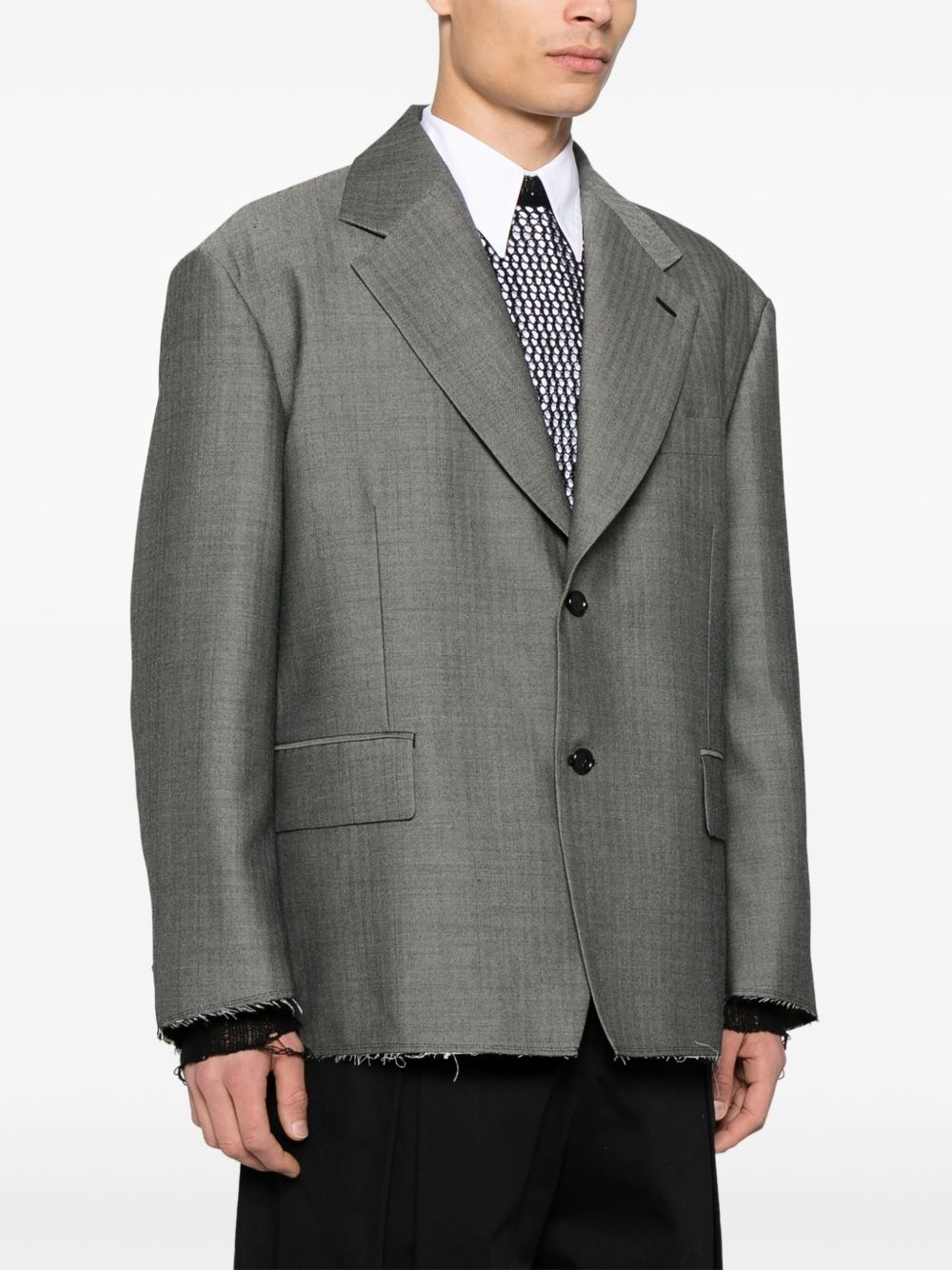 herringbone blazer - 3