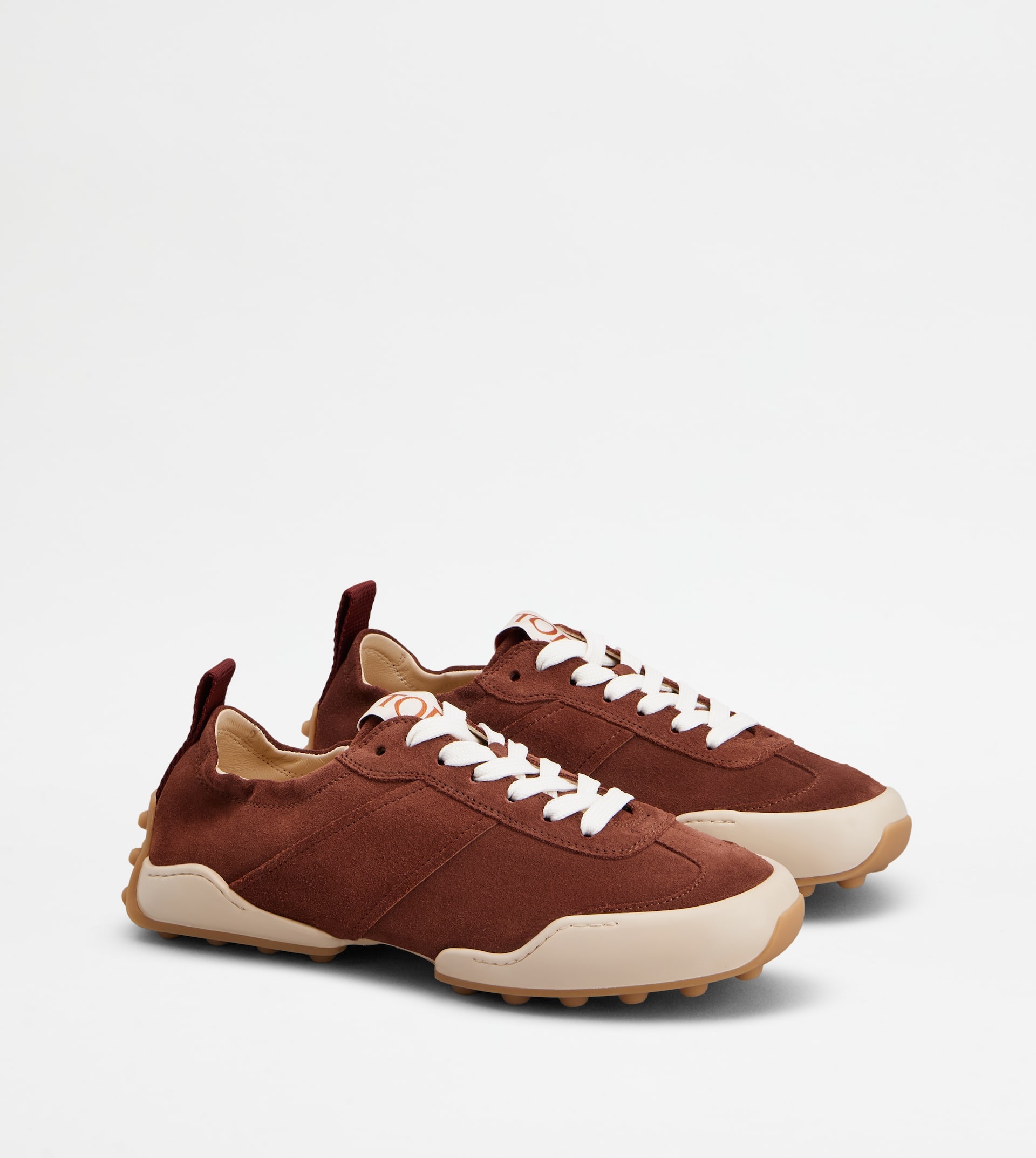 SNEAKERS IN SUEDE - BROWN - 3