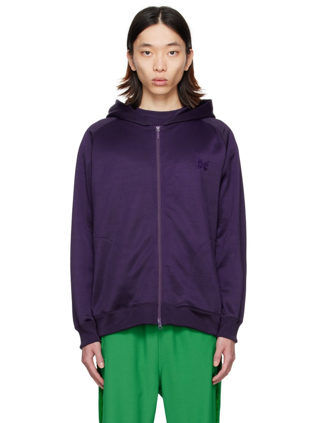 Purple Zip Hoodie - 1