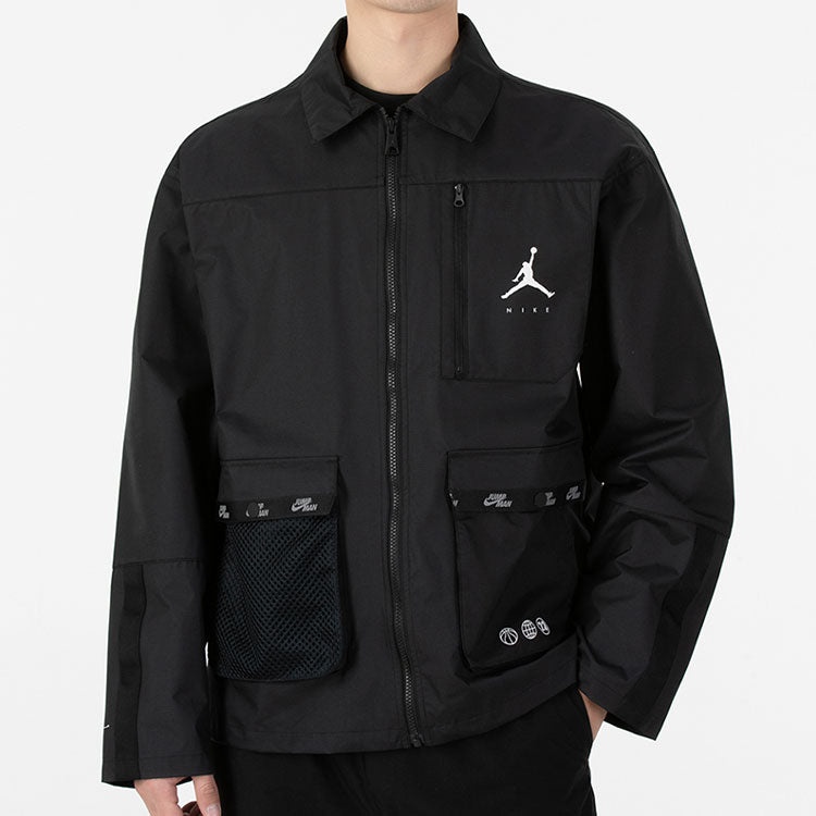 Air Jordan SS22 Cargo Sports lapel Jacket Black DJ0243-010 - 2