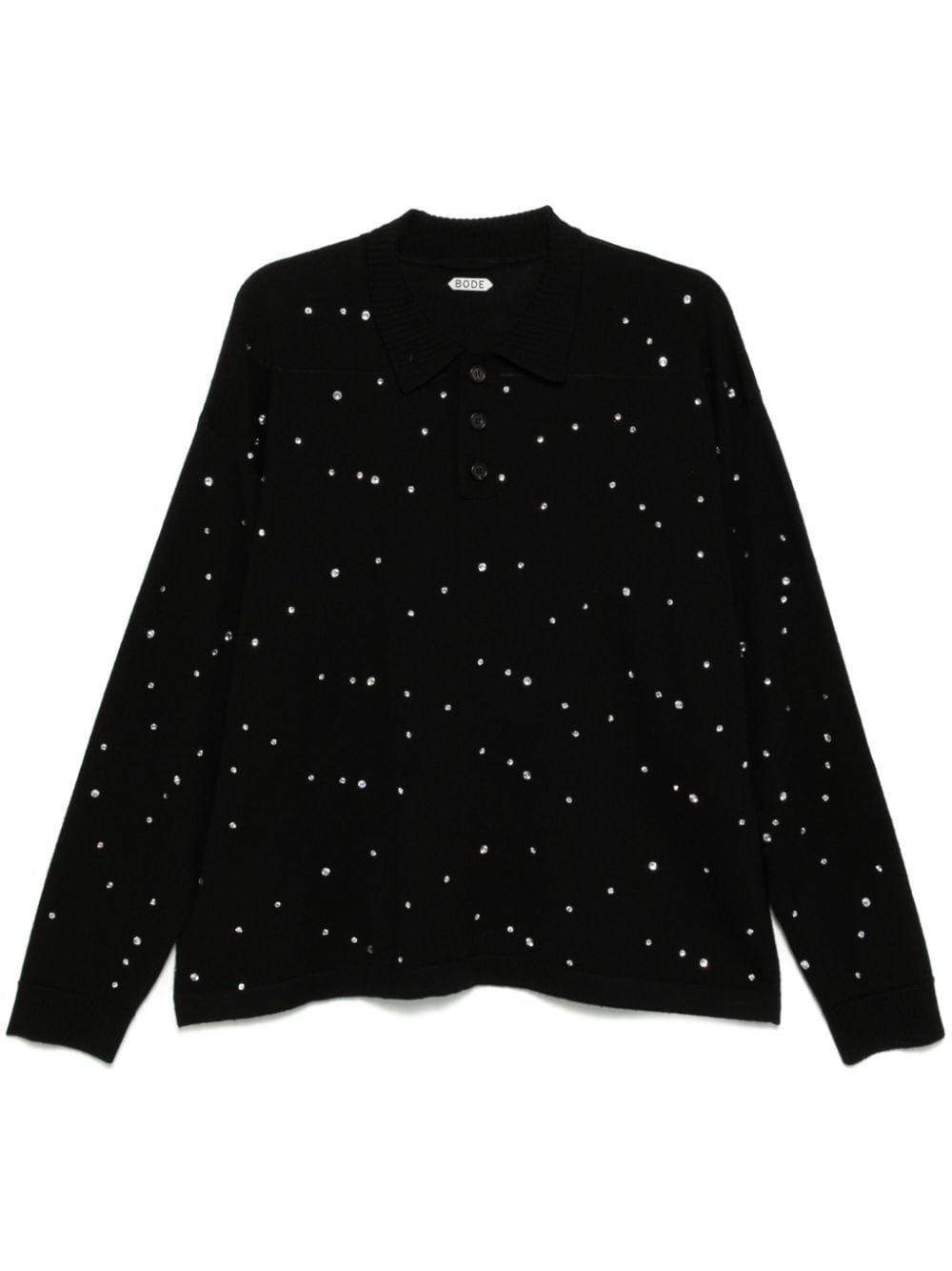 embellished cycling polo shirt - 1